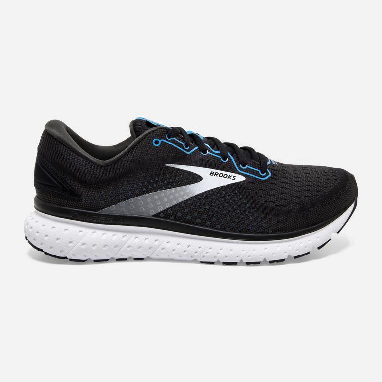 Brooks Glycerin 18 Israel - Men's Road Running Shoes - Black/Atomic Blue/White (34179-LRFC)